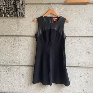 Modern LBD Joe Fresh faux leather
